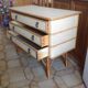 Commode vintage en rotin