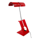 Mauro Martini, red 'Picchio' woodpecker table lamp, F.lli Martini Italy 1970s