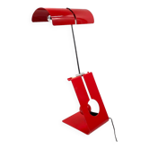 Mauro Martini, red 'Picchio' woodpecker table lamp, F.lli Martini Italy 1970s