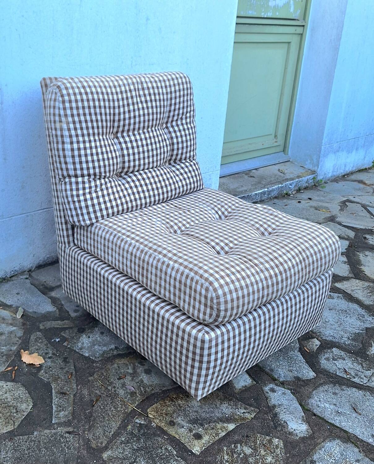 Vintage fabric armchair