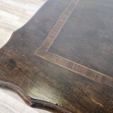 Walnut coffee table with crossed legs