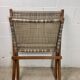 Chaise longue / fauteuil / monoplace rétro en rotin