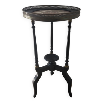 Napoleon III harness in blackened wood and marble top