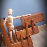 Wooden sewing basket