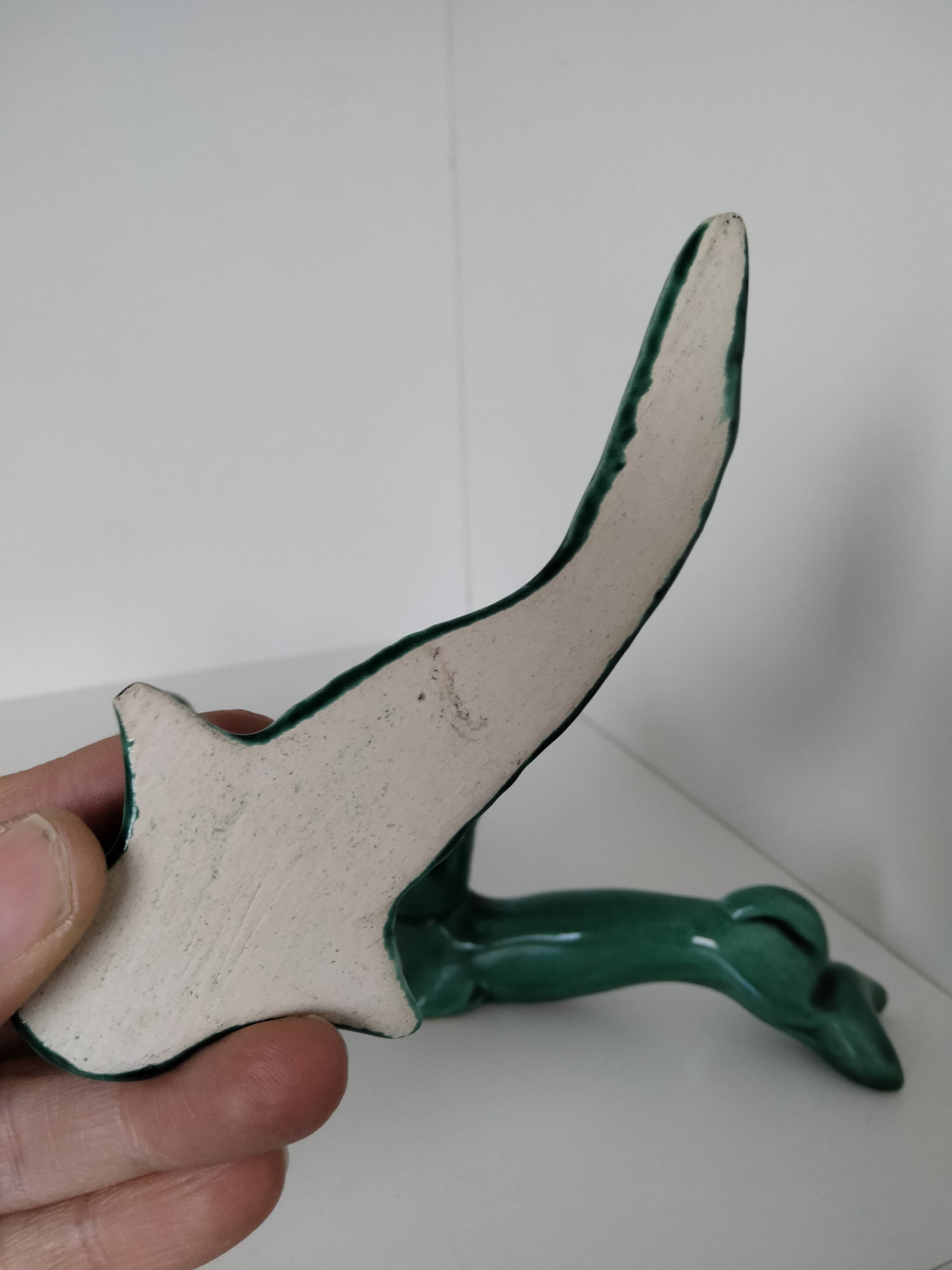 vintage knife rest in barbotine