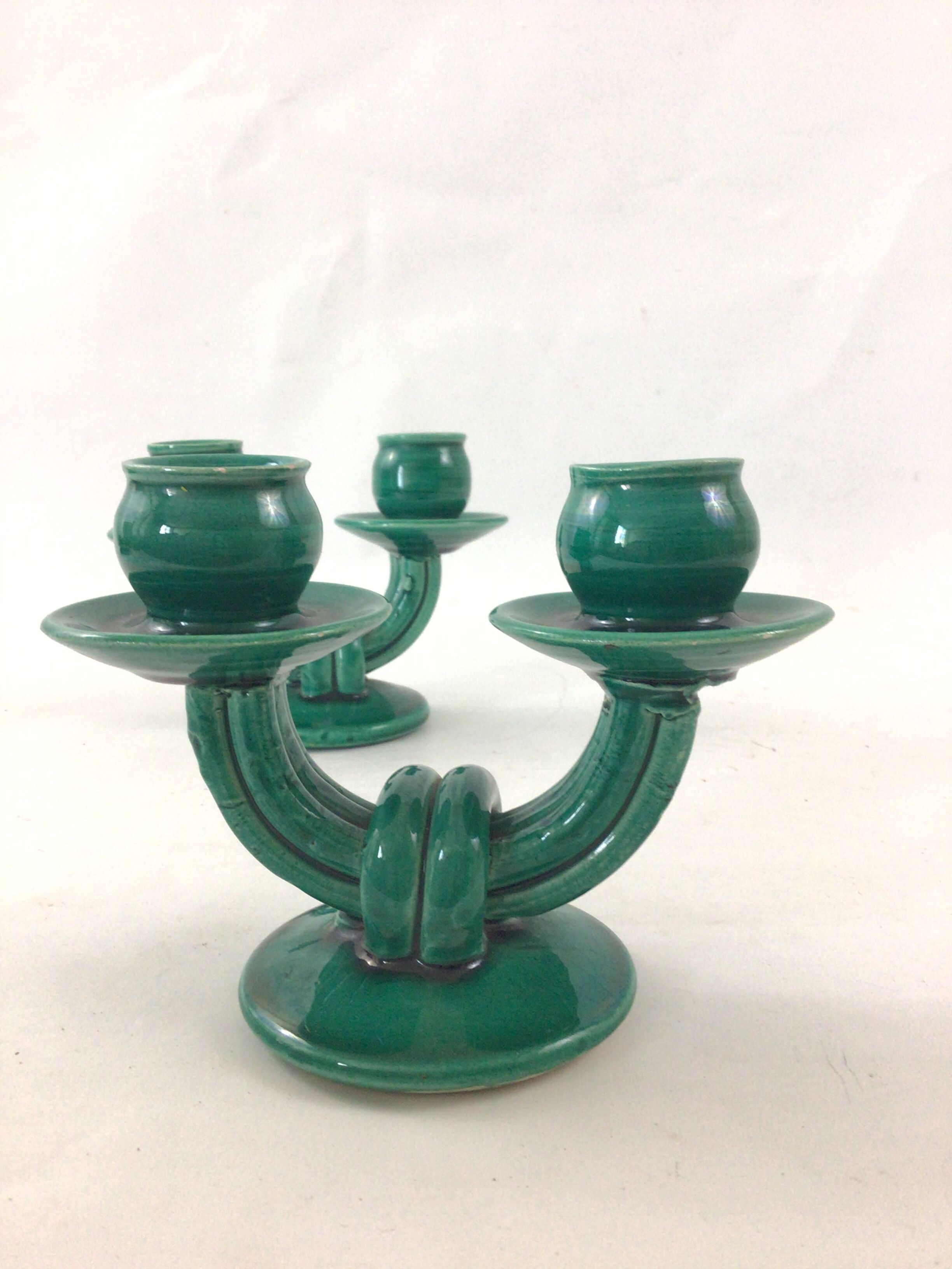 Pair of Vallauris candlesticks