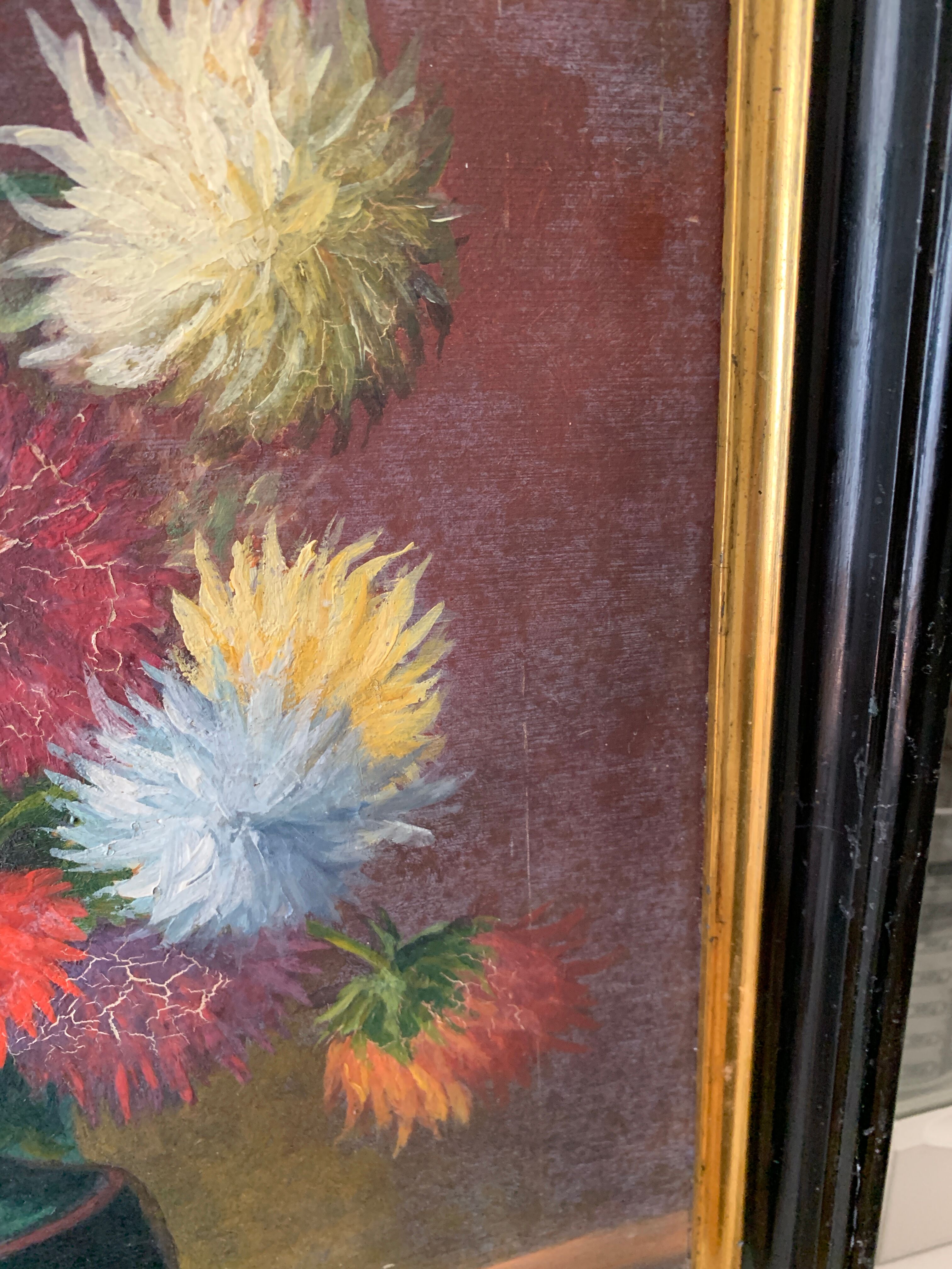 Ancient flower painting