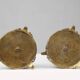 Empire Style Bronze and Ceramic Candlesticks, France, 1870s, Set of 2