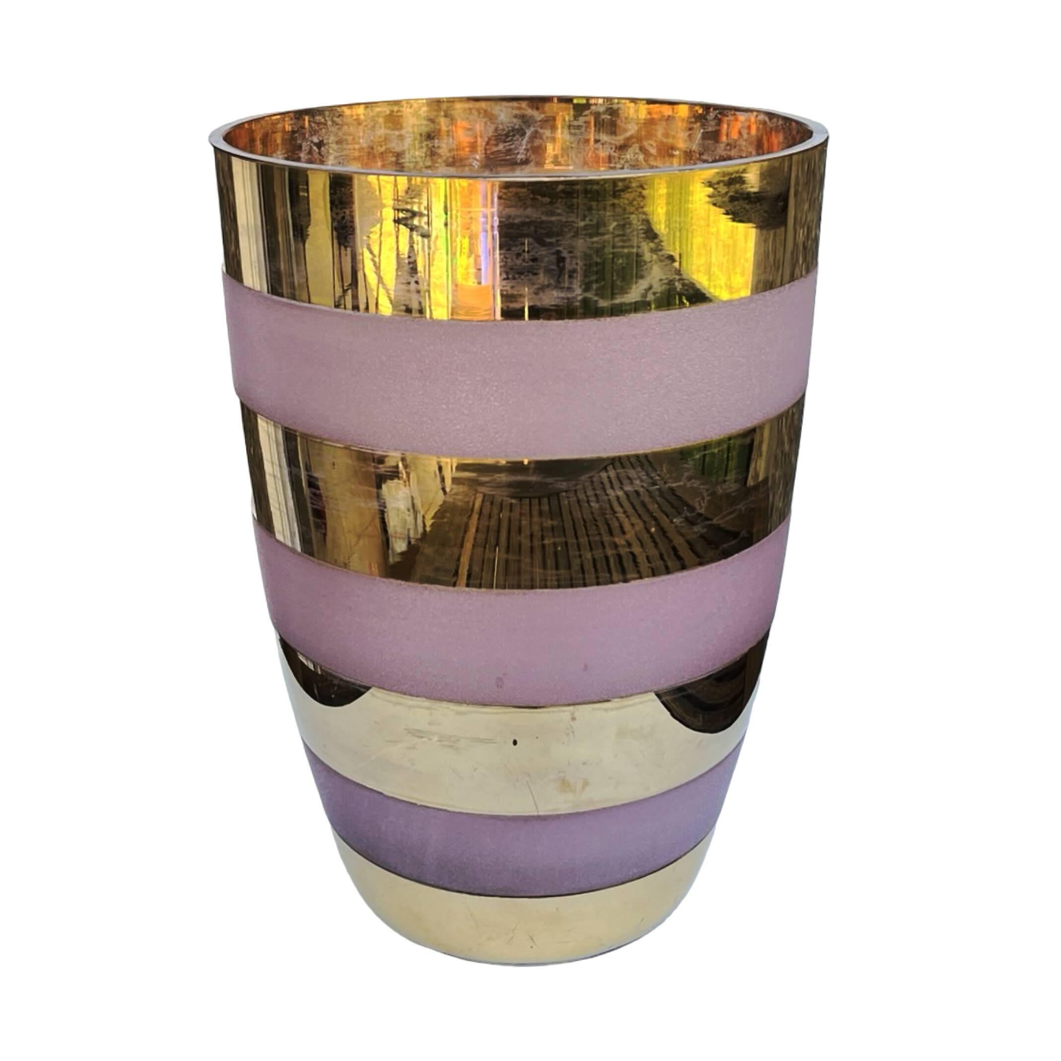 Large gilded vase, Czech Republic, Czechoslovakia, 1980s.