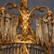 Gilded bronze chandelier and tassels late nineteenth century