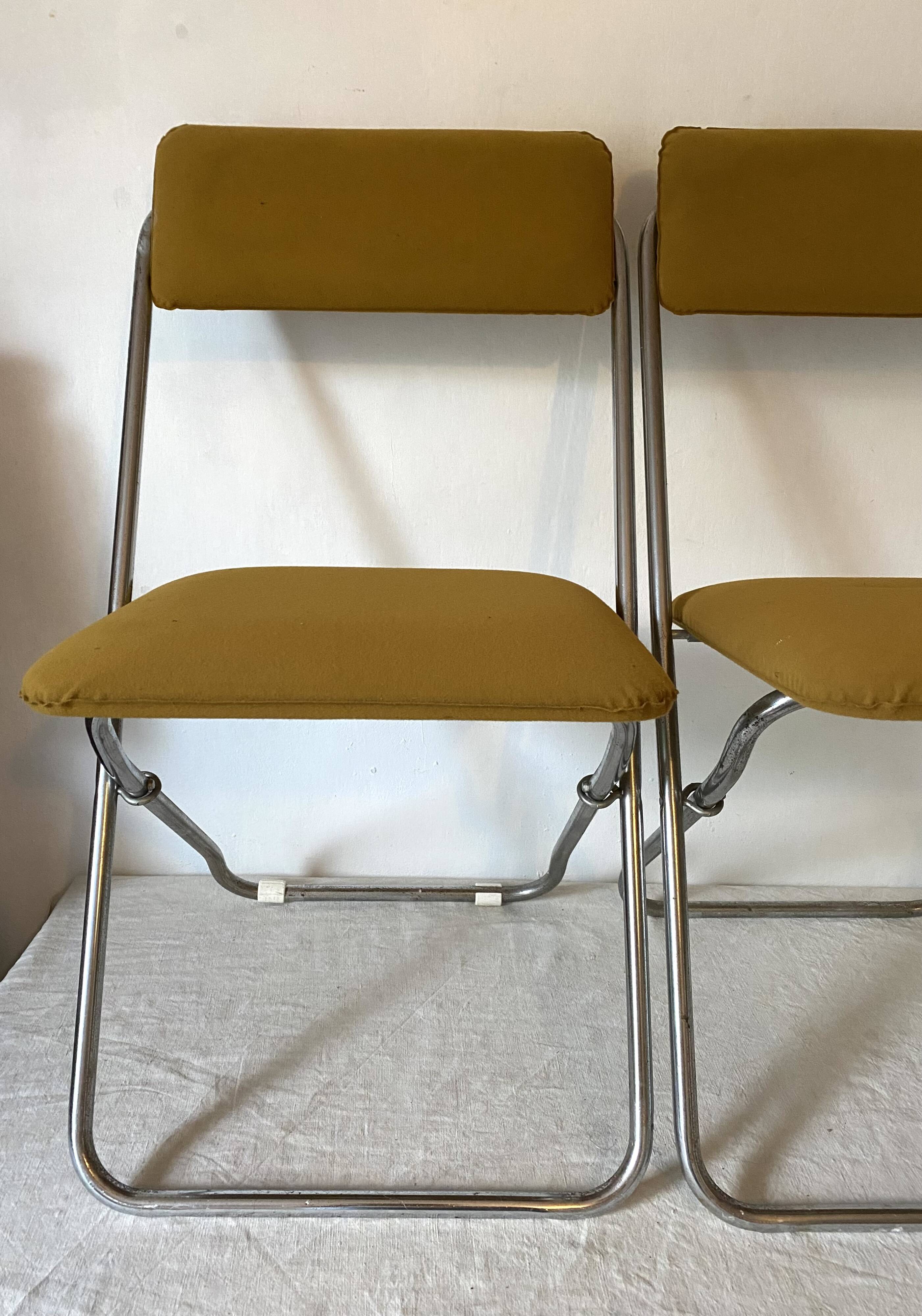 Framar vintage folding chairs; 70s