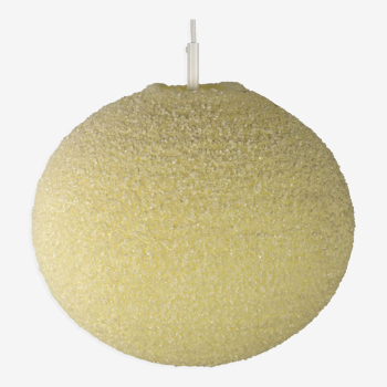 Creme sugarball pendant lamp by John & Sylvia Reid for Rotaflex