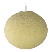 Creme sugarball pendant lamp by John & Sylvia Reid for Rotaflex