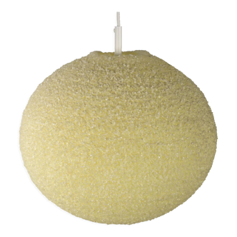 Creme sugarball pendant lamp by John & Sylvia Reid for Rotaflex