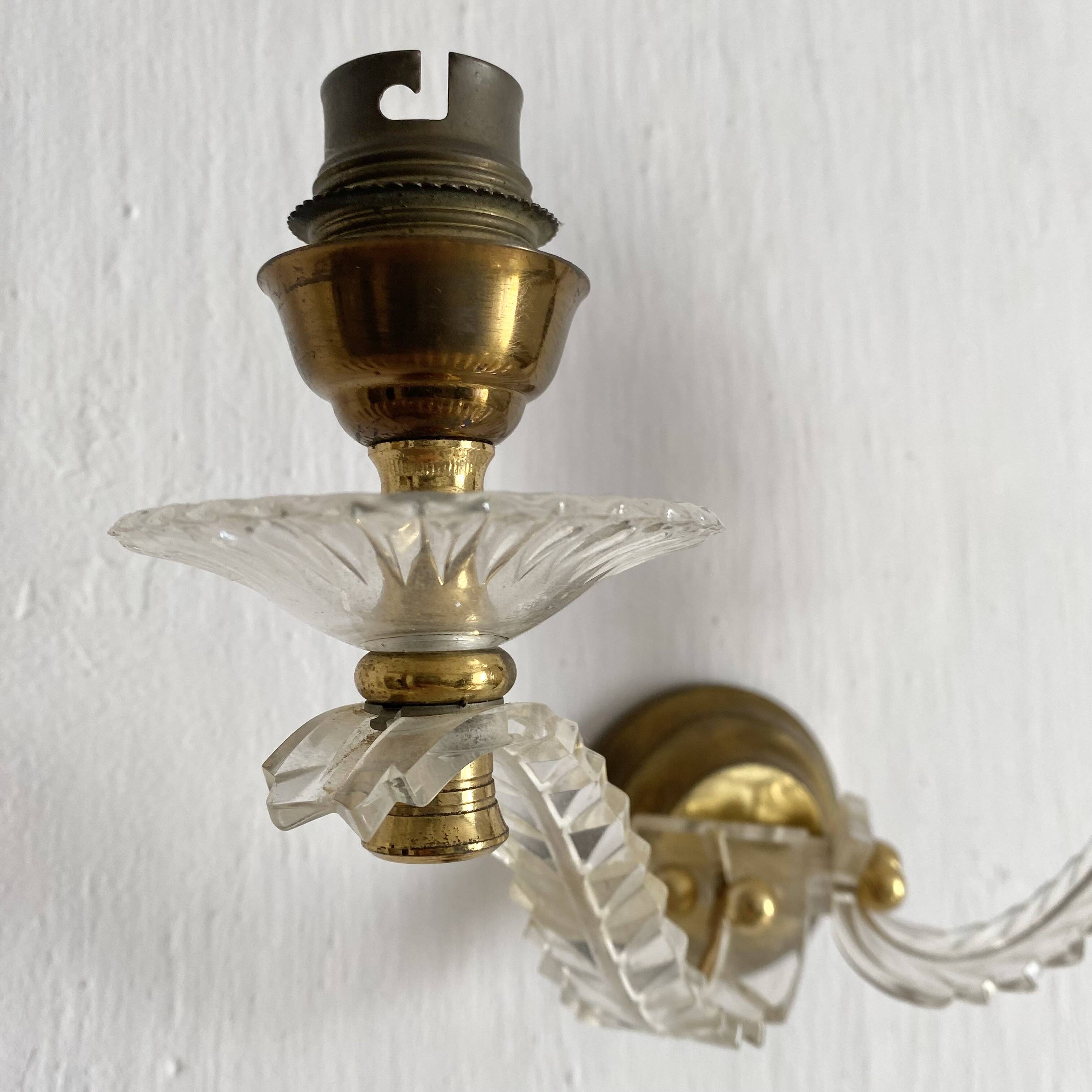 1950s double leaf wall lights