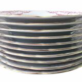 10 porcelain dessert plates