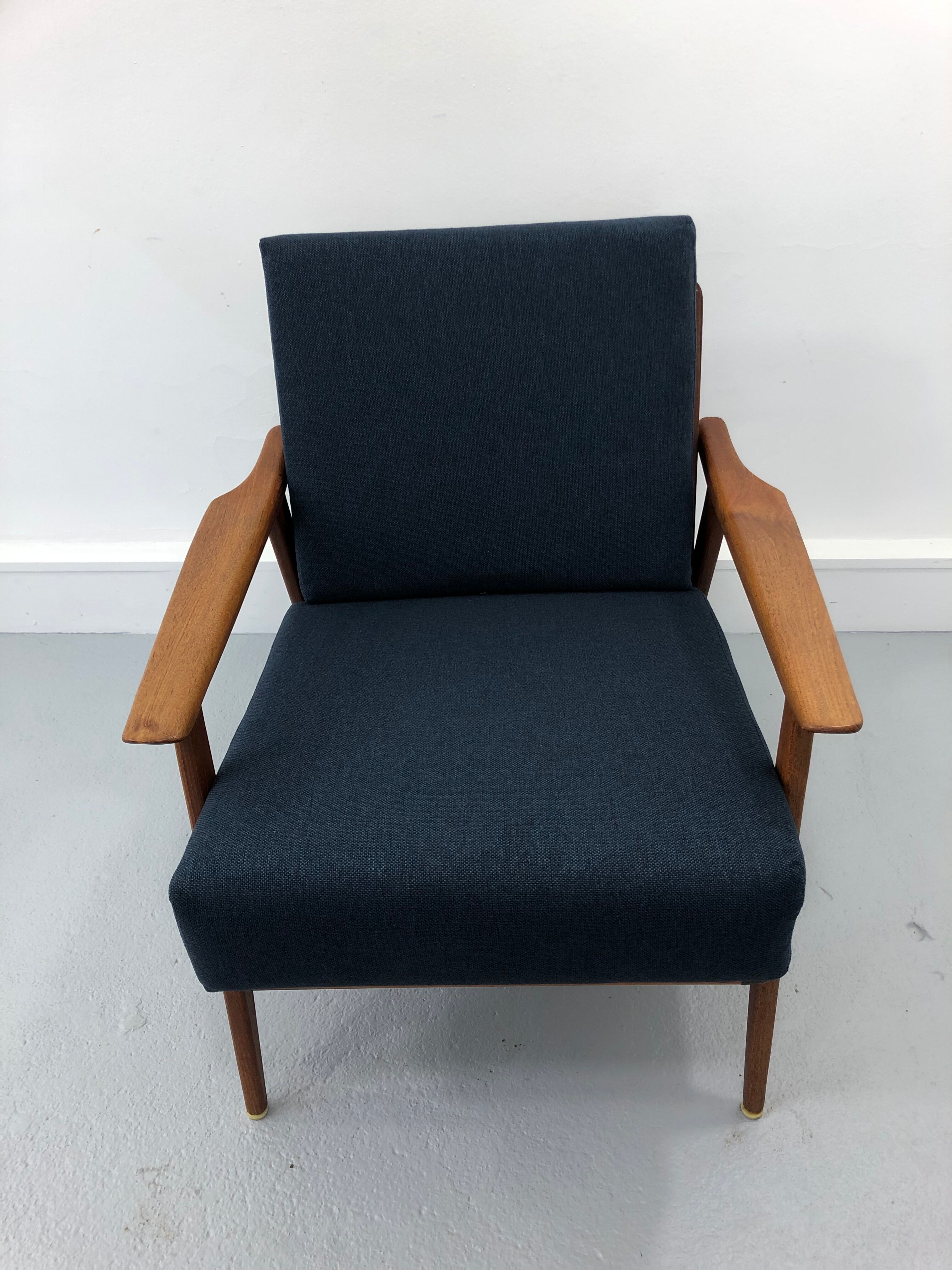 Vintage danish teak lounge chair, 1970s