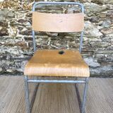 Remploy English industrial sled chairs from the 50s and 60s