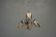 Chandelier 1970 design glass and stainless steel