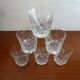 6 glass whisky crystal cut chantilly model signed, Cristal Saint Louis