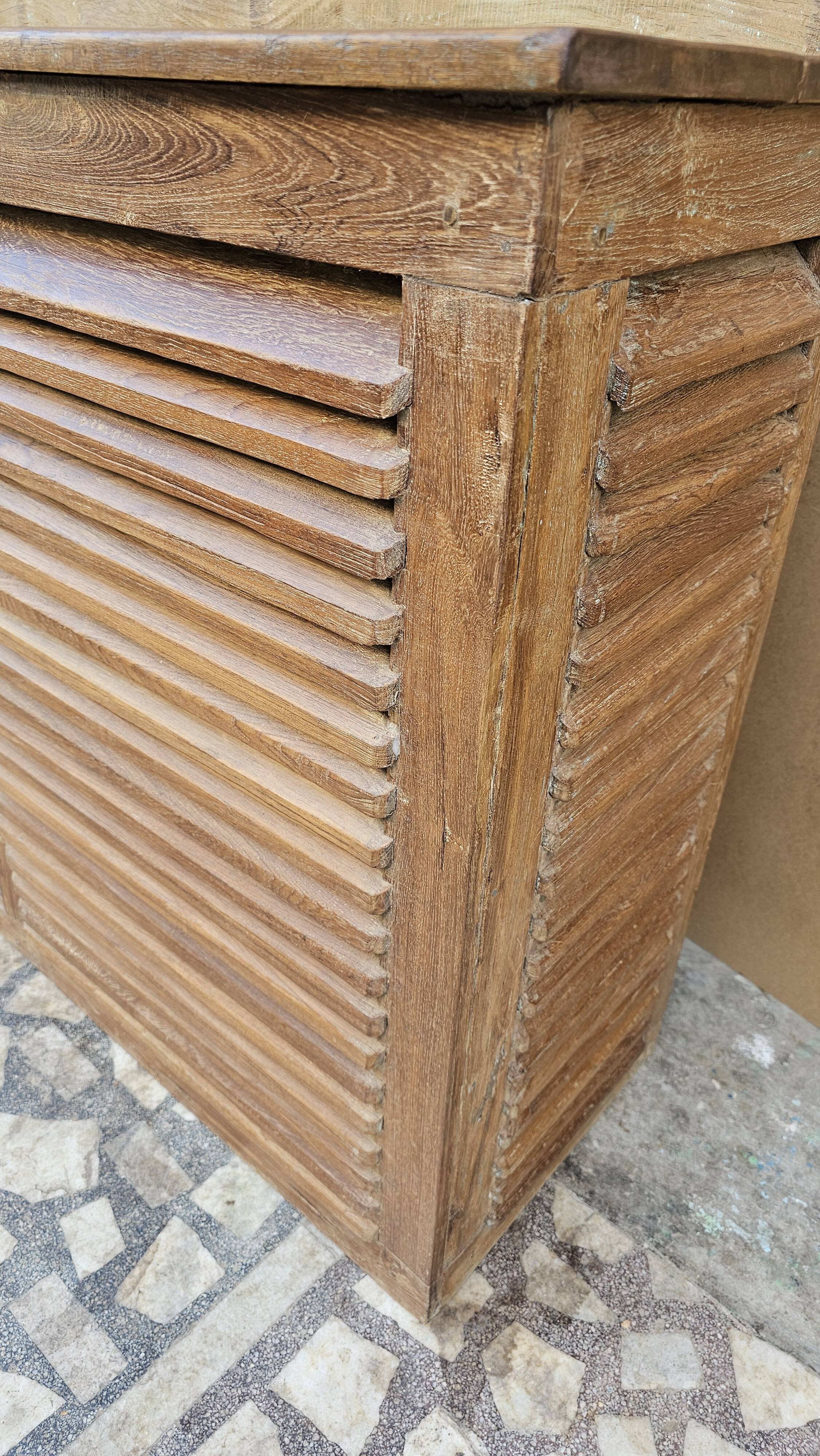 Old teak shop counter from Burma.