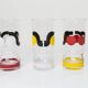Set of 6 water glasses 1970 screen-printed