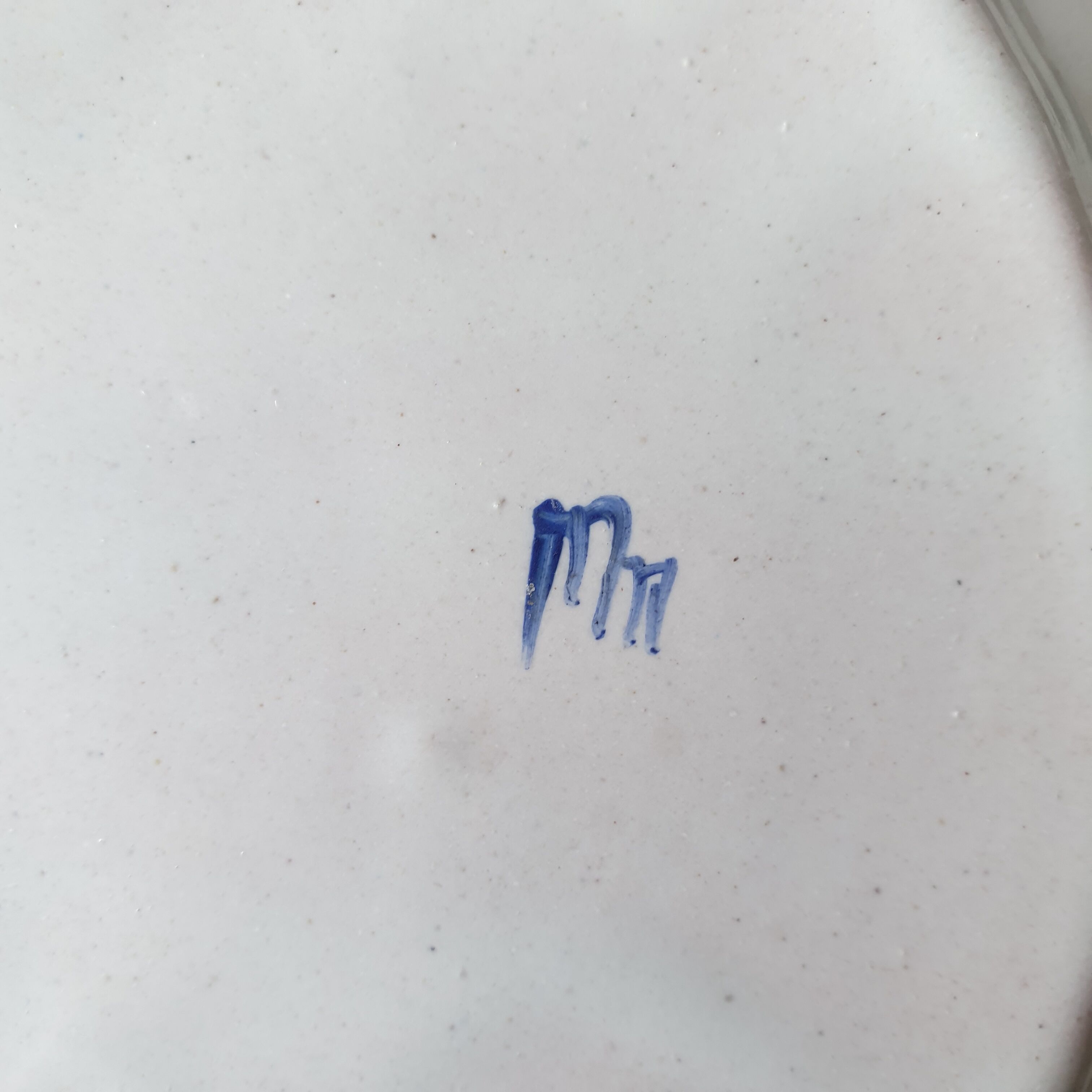 Old eighteenth eighteenth earthenware plate