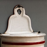 Enamelled sheet metal salt box