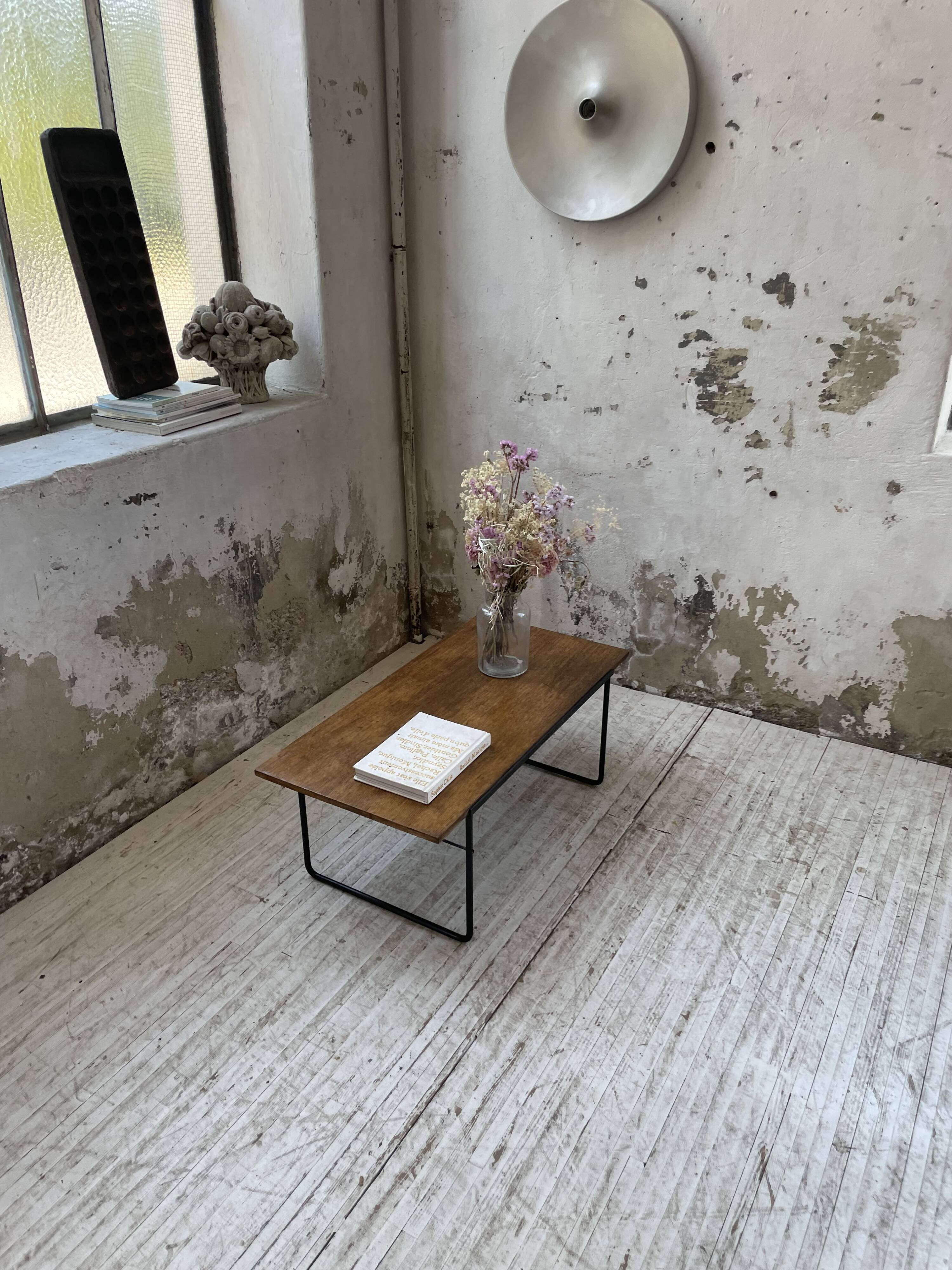 50s modernist oak coffee table