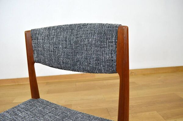 4 Chaises Scandinaves Vintage 1960 Édition Glostrup