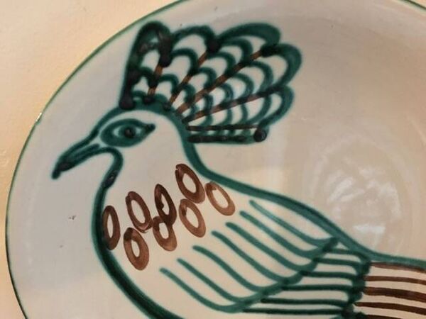 Assiette en céramique vintage Robert Picault Vallauris