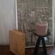 Brutalist candle holder from the '60s, made of cast iron and copper from the former GDR.