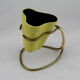 Vase or ceramic pot on foot brass