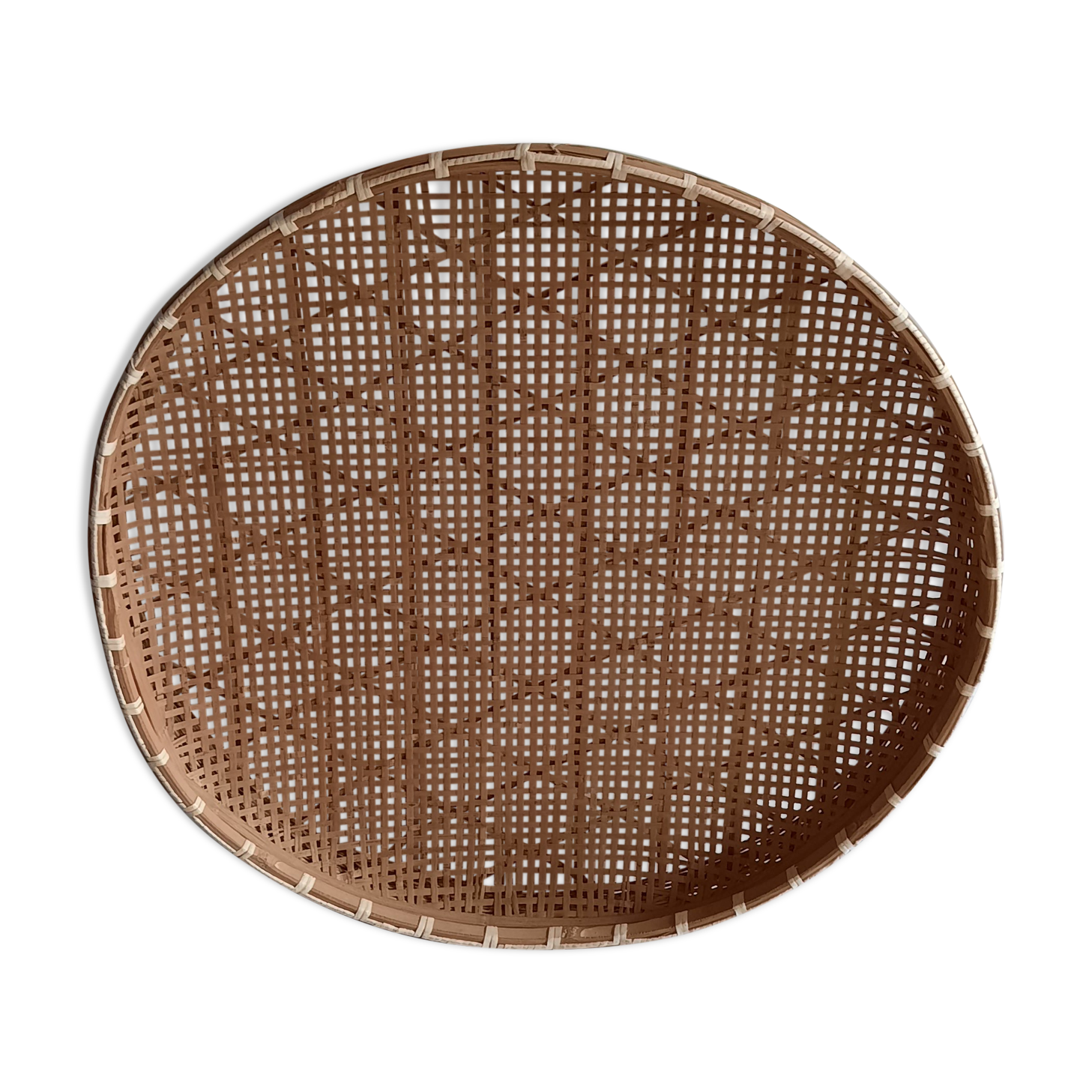 Rattan tray for wall decoration