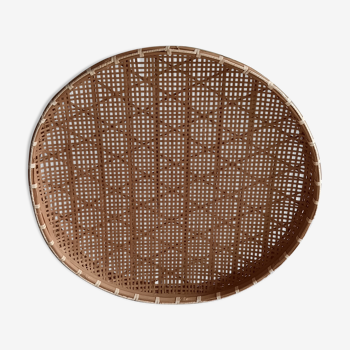 Rattan tray for wall decoration