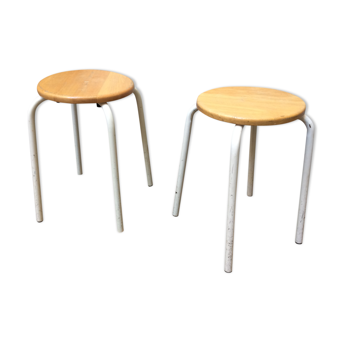 Pair of industrial stools