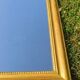 Antique Louis-Philippe mirror, gilded and patinated.