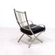 Henri Pouenat chair and "Schneider" ottoman