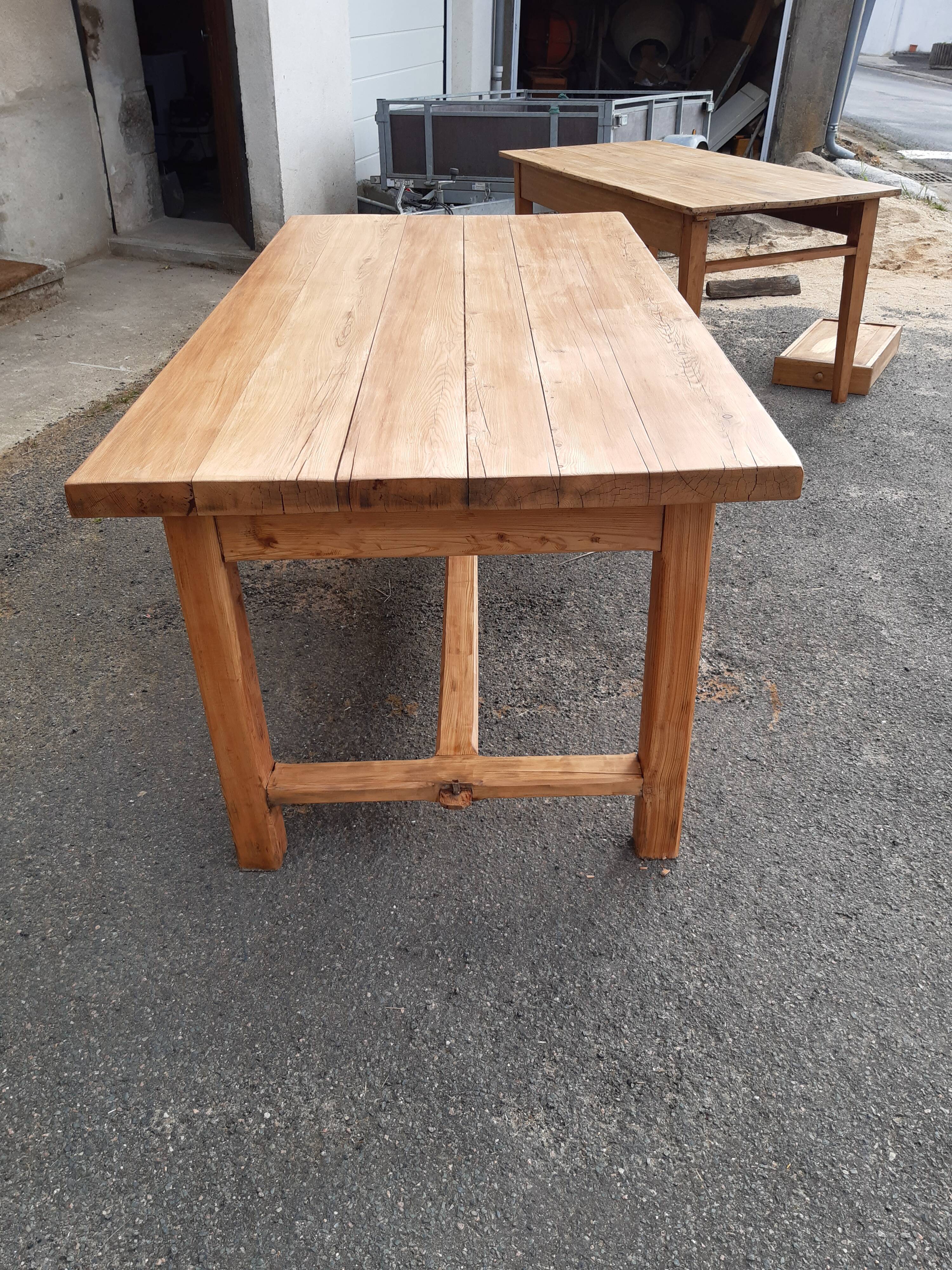 Restored old farmhouse table