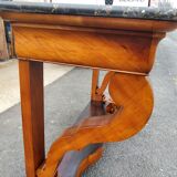 Cherry wood console from the 1830s