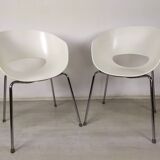 Paire de fauteuils sintesi orbite large