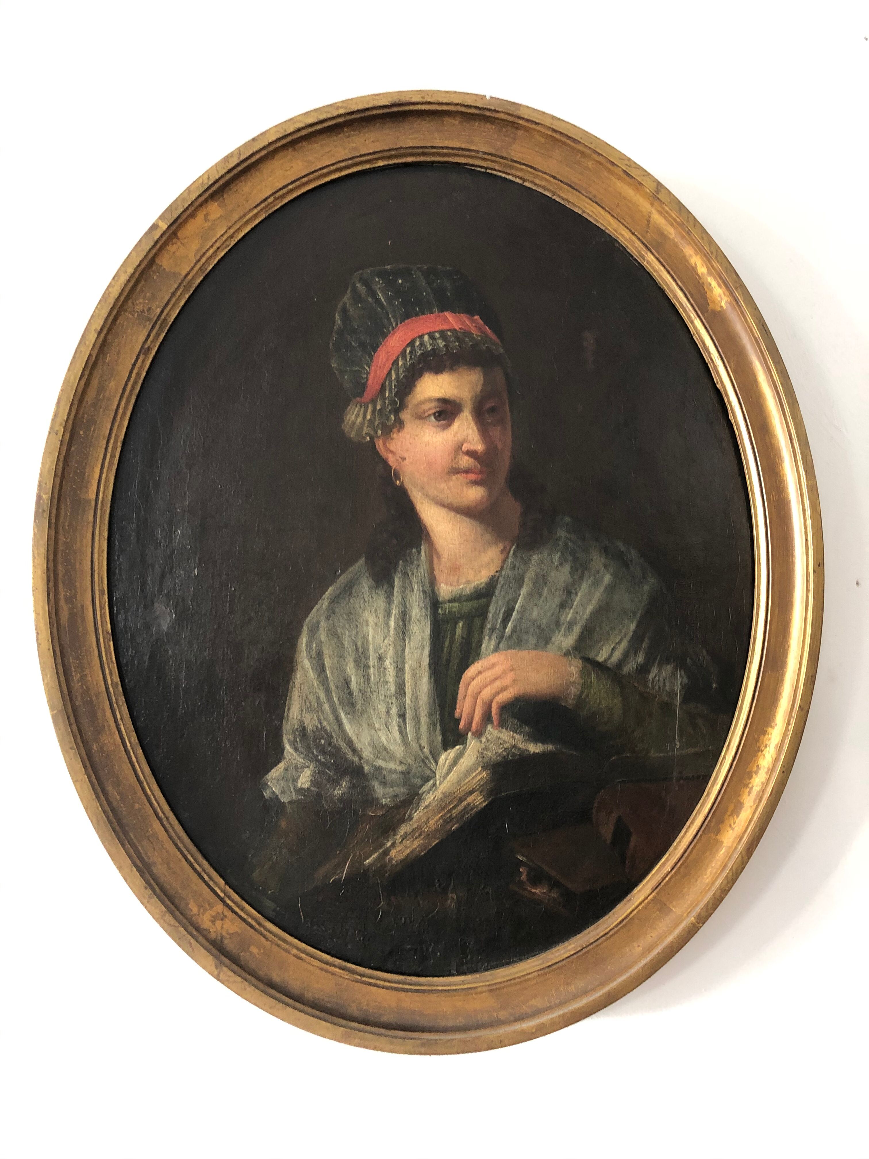 19th century medallion portrait