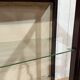 1930s English display cabinet in mahogany