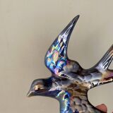 Set of 2 Vintage Ceramic Wall Swallows