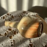 Vase soliflore artisanal en grès moucheté
