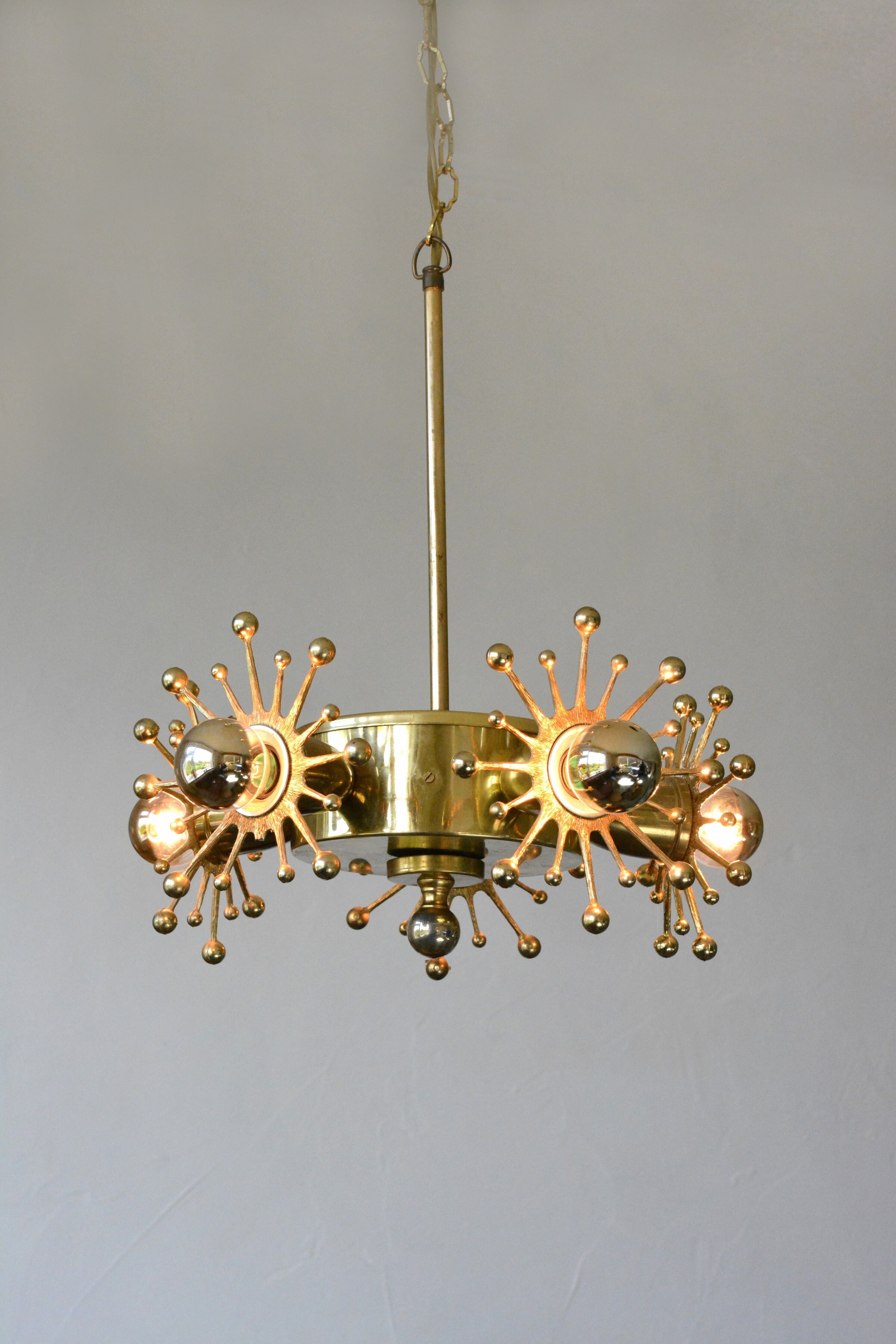 Space Age hanging lamp, 60s Sweden