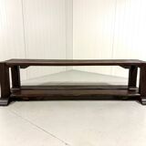 Large brutalist oak bench or wall table 1900’s
