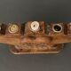 Candlestick with seven burners carved wood Spirit Chalet XXe