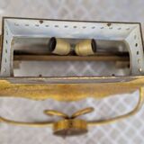 Paire d'appliques muraies en laiton doré 1970