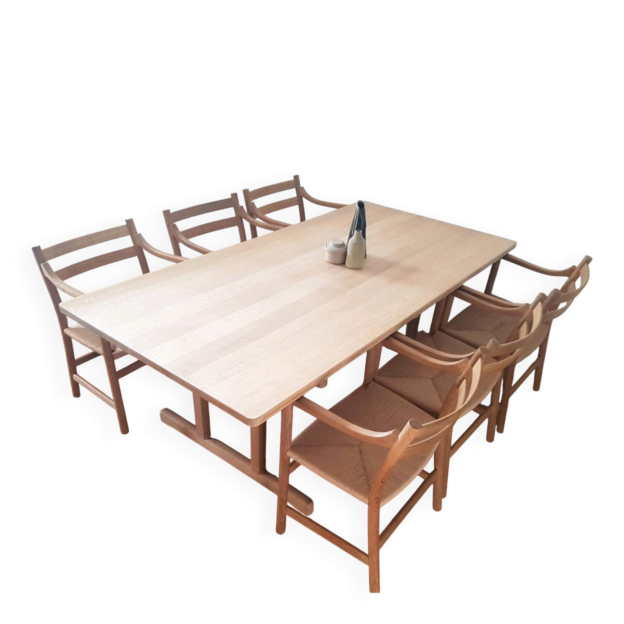 Børge Mogensen BM6286 shaker dining table for Fredericia in solid soaped oak